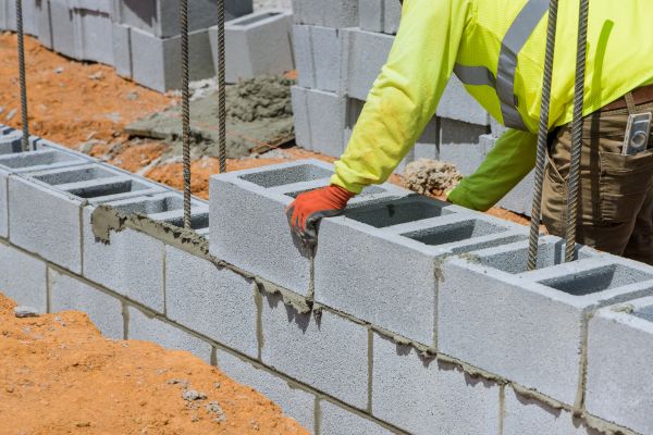 Concrete Blocks Installation in Dayton