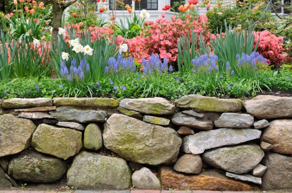 Stone Wall Hardscaping in Dayton