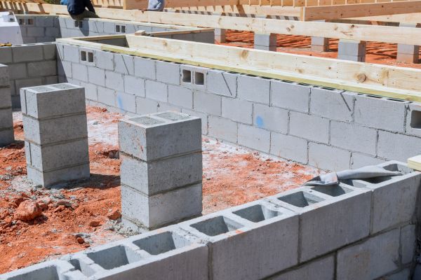 Cement Block Installation in Dayton
